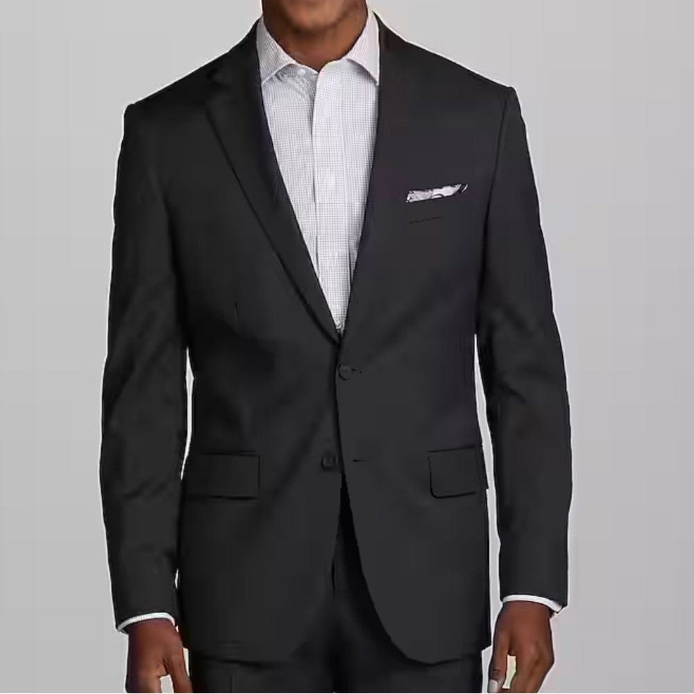 Men’s Black Suit Jacket, Size 38 Slim